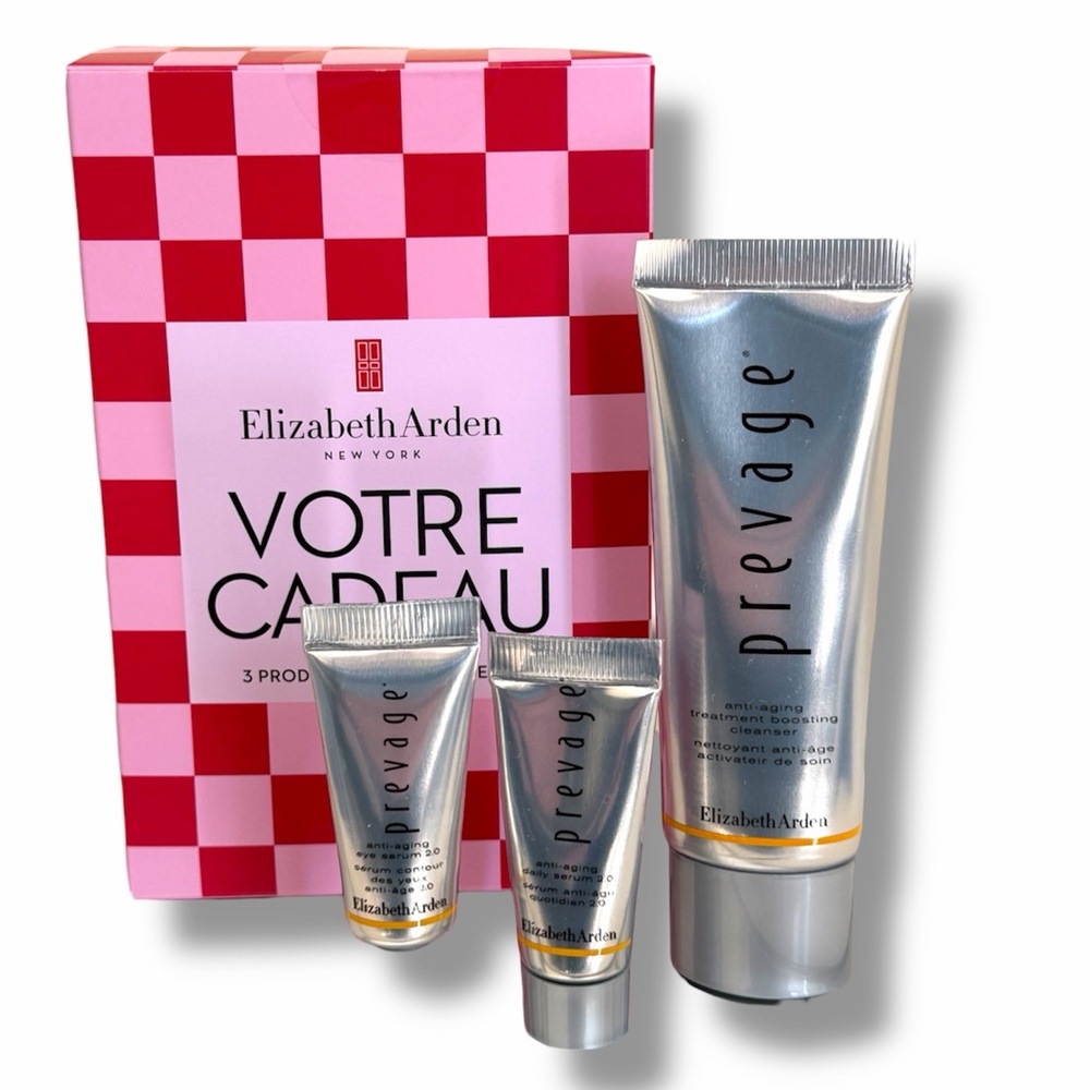 Elizabeth Arden 3 Piece GIFT SET Prevage GIAnti-Aging Cleanser Daily & Eye Serum